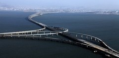 Qingdao Bay Bridge panoramafoto